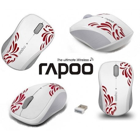 Mysz bezprzewodowa RAPOO 5G optyczna 3100P biała