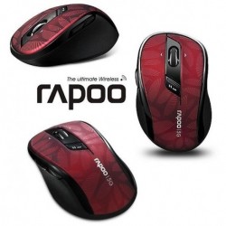 Mysz bezprzewodowa RAPOO 5G optyczna 7100P czarno-czerwona