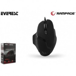 Mysz przewodowa Rampage SMX-R7 Avago 3050 optyczna Gaming 4000DPI 5LED czarna