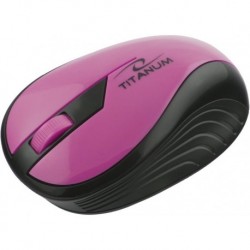 Mysz bezprzewodowa TITANUM RAINBOW TM114P optyczna różowa
