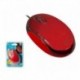 Mysz przewodowa MSONIC MX264R optyczna 3 przyciski 1200dpi czerwona