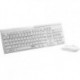 Zestaw bezprzewodowy klawiatura + mysz Rapoo X8100 biały