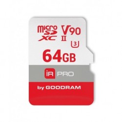 Karta pamięci microSD GOODRAM 64GB MICRO CARD V90 (UHS II U3) + adapter 280/240 MB/s IRDM PRO