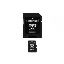 Karta pamięci microSDXC Intenso 64 GB Class 10 + adapter
