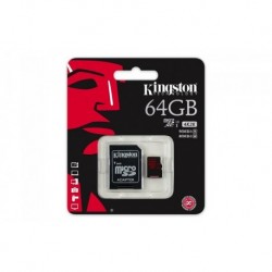 Karta pamięci KINGSTON microSDXC 64GB UHS-I Class U3 + adapter, 90/80 MB/s