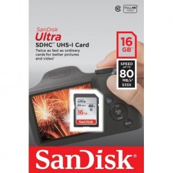 Karta pamięci SDHC SanDisk ULTRA SDHC 16 GB 80 MB/s UHS-I class 10     